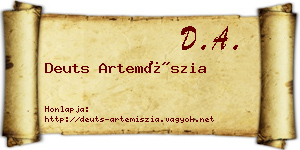 Deuts Artemíszia névjegykártya